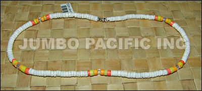 Shell Heishe Necklace with coco heishe